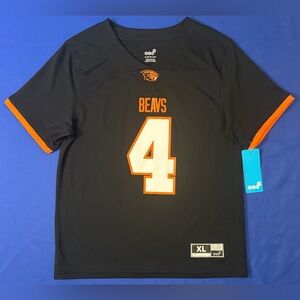 NWT Gen2 Jaden Robinson Oregon State Beavers #4 Black Football Jersey Youth XL
